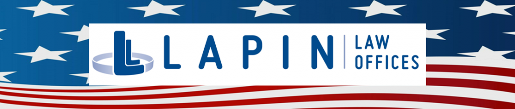 Lapin Law Offices in Flag Lapin Law Offices Logo in U.S. Flag